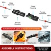 image:imageNilight 180PCS 10 Kits 4 Pin Waterproof Automotive Electrical Connector Kit Quick Connect and Disconnect Male Female Pin 2016AWG Terminal Wire Connectors for Car Truck Motorcycle Marine Boat1Pin Spark Plug Connector 60PCS
