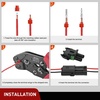 image:imageNilight 180PCS 10 Kits 4 Pin Waterproof Automotive Electrical Connector Kit Quick Connect and Disconnect Male Female Pin 2016AWG Terminal Wire Connectors for Car Truck Motorcycle Marine Boat12346Pin Spark Plug Connector 298PCS