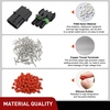 image:imageNilight 180PCS 10 Kits 4 Pin Waterproof Automotive Electrical Connector Kit Quick Connect and Disconnect Male Female Pin 2016AWG Terminal Wire Connectors for Car Truck Motorcycle Marine Boat1234Pin Spark Plug Connector 284PCS