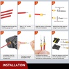 image:imageNilight 180PCS 10 Kits 4 Pin Waterproof Automotive Electrical Connector Kit Quick Connect and Disconnect Male Female Pin 2016AWG Terminal Wire Connectors for Car Truck Motorcycle Marine Boat6Pin Connector 200Pcs