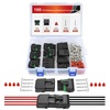 image:imageNilight 180PCS 10 Kits 4 Pin Waterproof Automotive Electrical Connector Kit Quick Connect and Disconnect Male Female Pin 2016AWG Terminal Wire Connectors for Car Truck Motorcycle Marine Boat4Pin Spark Plug Connector 180PCS