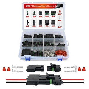 image:imageNilight 180PCS 10 Kits 4 Pin Waterproof Automotive Electrical Connector Kit Quick Connect and Disconnect Male Female Pin 2016AWG Terminal Wire Connectors for Car Truck Motorcycle Marine Boat12346Pin Spark Plug Connector 298PCS