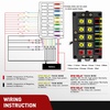 image:imageNilight 12V Fuse Relay Box 4 Relays 12 Slots ATCATO Blade Fuses Holder 4Pin Terminal 40A Relay 12Way 12AWG PreWired Block Kit Universal for Automotive Car Truck Camper BoatPreWired Box 10 Relay 10 Fuse