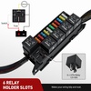 image:imageNilight 12V Fuse Relay Box 4 Relays 12 Slots ATCATO Blade Fuses Holder 4Pin Terminal 40A Relay 12Way 12AWG PreWired Block Kit Universal for Automotive Car Truck Camper BoatPreWired Box 6 Relay 11 Fuse