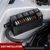 image:imageNilight 12V Fuse Relay Box 4 Relays 12 Slots ATCATO Blade Fuses Holder 4Pin Terminal 40A Relay 12Way 12AWG PreWired Block Kit Universal for Automotive Car Truck Camper BoatPreWired Box 6 Relay 11 Fuse
