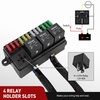 image:imageNilight 12V Fuse Relay Box 4 Relays 12 Slots ATCATO Blade Fuses Holder 4Pin Terminal 40A Relay 12Way 12AWG PreWired Block Kit Universal for Automotive Car Truck Camper BoatPreWired Box 4 Relay 12 Fuse