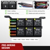 image:imageNilight 12V Fuse Relay Box 4 Relays 12 Slots ATCATO Blade Fuses Holder 4Pin Terminal 40A Relay 12Way 12AWG PreWired Block Kit Universal for Automotive Car Truck Camper BoatPreWired Box 6 Relay 6 Fuse