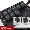 image:imageNilight 12V Fuse Relay Box 4 Relays 12 Slots ATCATO Blade Fuses Holder 4Pin Terminal 40A Relay 12Way 12AWG PreWired Block Kit Universal for Automotive Car Truck Camper BoatPreWired Box 10 Relay 10 Fuse