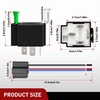 image:imageNilight 12V Fuse Relay Box 4 Relays 12 Slots ATCATO Blade Fuses Holder 4Pin Terminal 40A Relay 12Way 12AWG PreWired Block Kit Universal for Automotive Car Truck Camper BoatFuse Relay 5 Pack