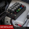 image:imageNilight 12V Fuse Relay Box 4 Relays 12 Slots ATCATO Blade Fuses Holder 4Pin Terminal 40A Relay 12Way 12AWG PreWired Block Kit Universal for Automotive Car Truck Camper BoatPreWired Box 10 Relay 10 Fuse