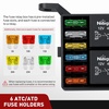 image:imageNilight 12V Fuse Relay Box 4 Relays 12 Slots ATCATO Blade Fuses Holder 4Pin Terminal 40A Relay 12Way 12AWG PreWired Block Kit Universal for Automotive Car Truck Camper BoatPreWired Box 6 Relay 6 Fuse