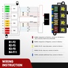 image:imageNilight 12V Fuse Relay Box 4 Relays 12 Slots ATCATO Blade Fuses Holder 4Pin Terminal 40A Relay 12Way 12AWG PreWired Block Kit Universal for Automotive Car Truck Camper BoatPreWired Box 4 Relay 12 Fuse