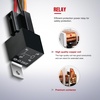 image:imageNilight 12V Fuse Relay Box 4 Relays 12 Slots ATCATO Blade Fuses Holder 4Pin Terminal 40A Relay 12Way 12AWG PreWired Block Kit Universal for Automotive Car Truck Camper BoatFuel Pump Relay Kit