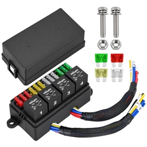 image:imageNilight 12V Fuse Relay Box 4 Relays 12 Slots ATCATO Blade Fuses Holder 4Pin Terminal 40A Relay 12Way 12AWG PreWired Block Kit Universal for Automotive Car Truck Camper BoatPreWired Box 4 Relay 12 Fuse