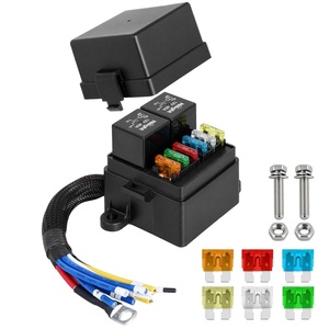 image:imageNilight 12V Fuse Relay Box 4 Relays 12 Slots ATCATO Blade Fuses Holder 4Pin Terminal 40A Relay 12Way 12AWG PreWired Block Kit Universal for Automotive Car Truck Camper BoatPreWired Box 2 Relay 6 Fuse