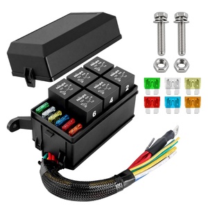 image:imageNilight 12V Fuse Relay Box 4 Relays 12 Slots ATCATO Blade Fuses Holder 4Pin Terminal 40A Relay 12Way 12AWG PreWired Block Kit Universal for Automotive Car Truck Camper BoatPreWired Box 6 Relay 6 Fuse