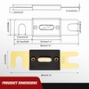 image:imageNilight Terminal Fuse Block 60A 58V DC MRBF Fuse Holder 516 M8 Single Stud Marine Rated IP66 Waterproof Cap Circuit Protection for Boat Car RV Truck Construction VehiclesANL Fuse