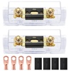 image:imageNilight Terminal Fuse Block 60A 58V DC MRBF Fuse Holder 516 M8 Single Stud Marine Rated IP66 Waterproof Cap Circuit Protection for Boat Car RV Truck Construction VehiclesANL Fuse