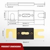 image:imageNilight Terminal Fuse Block 60A 58V DC MRBF Fuse Holder 516 M8 Single Stud Marine Rated IP66 Waterproof Cap Circuit Protection for Boat Car RV Truck Construction VehiclesANL Fuse