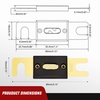 image:imageNilight Terminal Fuse Block 60A 58V DC MRBF Fuse Holder 516 M8 Single Stud Marine Rated IP66 Waterproof Cap Circuit Protection for Boat Car RV Truck Construction VehiclesANL Fuse