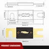 image:imageNilight Terminal Fuse Block 60A 58V DC MRBF Fuse Holder 516 M8 Single Stud Marine Rated IP66 Waterproof Cap Circuit Protection for Boat Car RV Truck Construction VehiclesANL Fuse