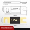 image:imageNilight Terminal Fuse Block 60A 58V DC MRBF Fuse Holder 516 M8 Single Stud Marine Rated IP66 Waterproof Cap Circuit Protection for Boat Car RV Truck Construction VehiclesANL Fuse