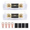 image:imageNilight Terminal Fuse Block 60A 58V DC MRBF Fuse Holder 516 M8 Single Stud Marine Rated IP66 Waterproof Cap Circuit Protection for Boat Car RV Truck Construction VehiclesANL Fuse