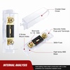 image:imageNilight Terminal Fuse Block 60A 58V DC MRBF Fuse Holder 516 M8 Single Stud Marine Rated IP66 Waterproof Cap Circuit Protection for Boat Car RV Truck Construction VehiclesANL Fuse