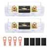 image:imageNilight Terminal Fuse Block 60A 58V DC MRBF Fuse Holder 516 M8 Single Stud Marine Rated IP66 Waterproof Cap Circuit Protection for Boat Car RV Truck Construction VehiclesANL Fuse