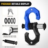 image:imageNilight 2 Pack 34 DRing Separate Shackle 45000 Lbs Break Strength  Includes 78 Lock Pin Isolators and Washers Off Road Recovery for Tow Strap Winch Truck Vehicle BlackBlack Blue 34 wSeparate Shackle