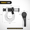 image:imageNilight 2 Pack 34 DRing Separate Shackle 45000 Lbs Break Strength  Includes 78 Lock Pin Isolators and Washers Off Road Recovery for Tow Strap Winch Truck Vehicle BlackBlack White 34 wSeparate Shackle