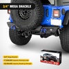 image:imageNilight 2 Pack 34 DRing Separate Shackle 45000 Lbs Break Strength  Includes 78 Lock Pin Isolators and Washers Off Road Recovery for Tow Strap Winch Truck Vehicle BlackBlue 34 31 Ton 2 Pack