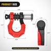 image:imageNilight 2 Pack 34 DRing Separate Shackle 45000 Lbs Break Strength  Includes 78 Lock Pin Isolators and Washers Off Road Recovery for Tow Strap Winch Truck Vehicle BlackBlack Red 34 wSeparate Shackle