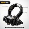image:imageNilight 2 Pack 34 DRing Separate Shackle 45000 Lbs Break Strength  Includes 78 Lock Pin Isolators and Washers Off Road Recovery for Tow Strap Winch Truck Vehicle BlackBlack 34 wTowing Pulley 2 Pack