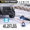 image:imageNilight 2 Pack 34 DRing Separate Shackle 45000 Lbs Break Strength  Includes 78 Lock Pin Isolators and Washers Off Road Recovery for Tow Strap Winch Truck Vehicle BlackBlue 34 wTowing Pulley 2 Pack