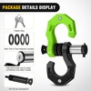 image:imageNilight 2 Pack 34 DRing Separate Shackle 45000 Lbs Break Strength  Includes 78 Lock Pin Isolators and Washers Off Road Recovery for Tow Strap Winch Truck Vehicle BlackBlack Green 34 wSeparate Shackle