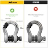 image:imageNilight 2 Pack 34 DRing Separate Shackle 45000 Lbs Break Strength  Includes 78 Lock Pin Isolators and Washers Off Road Recovery for Tow Strap Winch Truck Vehicle BlackGrey 34 wAntiTheft Shackle