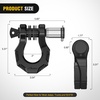 image:imageNilight 2 Pack 34 DRing Separate Shackle 45000 Lbs Break Strength  Includes 78 Lock Pin Isolators and Washers Off Road Recovery for Tow Strap Winch Truck Vehicle BlackBlack 34 wSeparate Shackle