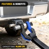 image:imageNilight 2 Pack 34 DRing Separate Shackle 45000 Lbs Break Strength  Includes 78 Lock Pin Isolators and Washers Off Road Recovery for Tow Strap Winch Truck Vehicle BlackBlack Blue 34 wSeparate Shackle