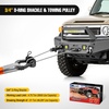 image:imageNilight 2 Pack 34 DRing Separate Shackle 45000 Lbs Break Strength  Includes 78 Lock Pin Isolators and Washers Off Road Recovery for Tow Strap Winch Truck Vehicle BlackBlack 34 wTowing Pulley 2 Pack
