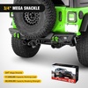 image:imageNilight 2 Pack 34 DRing Separate Shackle 45000 Lbs Break Strength  Includes 78 Lock Pin Isolators and Washers Off Road Recovery for Tow Strap Winch Truck Vehicle BlackGreen 34 31 Ton 2 Pack