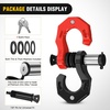 image:imageNilight 2 Pack 34 DRing Separate Shackle 45000 Lbs Break Strength  Includes 78 Lock Pin Isolators and Washers Off Road Recovery for Tow Strap Winch Truck Vehicle BlackBlack Red 34 wSeparate Shackle