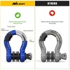 image:imageNilight 2 Pack 34 DRing Separate Shackle 45000 Lbs Break Strength  Includes 78 Lock Pin Isolators and Washers Off Road Recovery for Tow Strap Winch Truck Vehicle BlackBlue 34 wAntiTheft Shackle