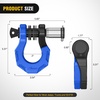 image:imageNilight 2 Pack 34 DRing Separate Shackle 45000 Lbs Break Strength  Includes 78 Lock Pin Isolators and Washers Off Road Recovery for Tow Strap Winch Truck Vehicle BlackBlack Blue 34 wSeparate Shackle