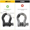 image:imageNilight 2 Pack 34 DRing Separate Shackle 45000 Lbs Break Strength  Includes 78 Lock Pin Isolators and Washers Off Road Recovery for Tow Strap Winch Truck Vehicle BlackBlack 34 wAntiTheft Shackle