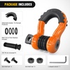 image:imageNilight 2 Pack 34 DRing Separate Shackle 45000 Lbs Break Strength  Includes 78 Lock Pin Isolators and Washers Off Road Recovery for Tow Strap Winch Truck Vehicle BlackOrange 34 wAntiTheft Shackle