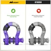 image:imageNilight 2 Pack 34 DRing Separate Shackle 45000 Lbs Break Strength  Includes 78 Lock Pin Isolators and Washers Off Road Recovery for Tow Strap Winch Truck Vehicle BlackPurple31 Ton Mega