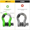 image:imageNilight 2 Pack 34 DRing Separate Shackle 45000 Lbs Break Strength  Includes 78 Lock Pin Isolators and Washers Off Road Recovery for Tow Strap Winch Truck Vehicle BlackGreen 34 wAntiTheft Shackle