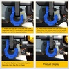 image:imageNilight 2 Pack 34 DRing Separate Shackle 45000 Lbs Break Strength  Includes 78 Lock Pin Isolators and Washers Off Road Recovery for Tow Strap Winch Truck Vehicle BlackBlack Blue 34 wSeparate Shackle