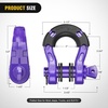 image:imageNilight 2 Pack 34 DRing Separate Shackle 45000 Lbs Break Strength  Includes 78 Lock Pin Isolators and Washers Off Road Recovery for Tow Strap Winch Truck Vehicle BlackPurple31 Ton Mega